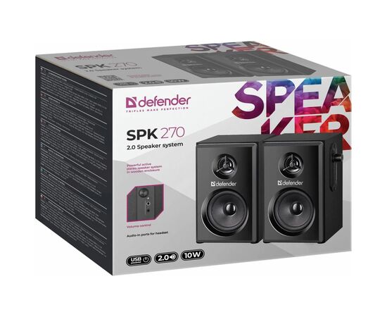 Акустическая система Defender SPK 270 USB Black (65270), изображение 6