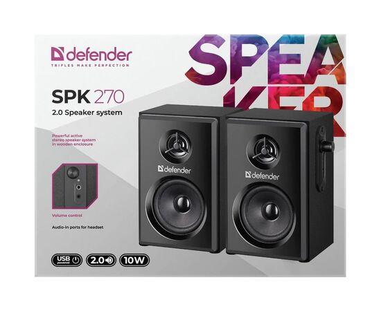 Акустическая система Defender SPK 270 USB Black (65270), изображение 7