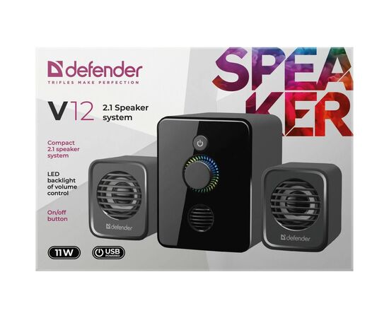 Акустическая система Defender V12 USB Black (65212), изображение 6