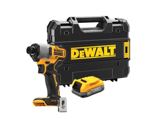 Шуруповерт DeWALT 18 В XR Li-lon PowerStack 1.7Ah, 192 Нм, кейс TSTAK (DCF840E1T)