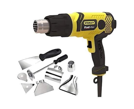 Строительный фен Stanley FatMax, 2000 Вт, 65 - 650 C, 0.9 кг, кейс (FME670K), изображение 2 Строительный фен Stanley FatMax, 2000 Вт, 65 - 650 C, 0.9 кг, кейс (FME670K), изображение 2