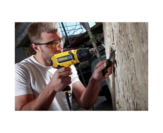 Строительный фен Stanley FatMax, 2000 Вт, 65 - 650 C, 0.9 кг, кейс (FME670K), изображение 4 Строительный фен Stanley FatMax, 2000 Вт, 65 - 650 C, 0.9 кг, кейс (FME670K), изображение 4