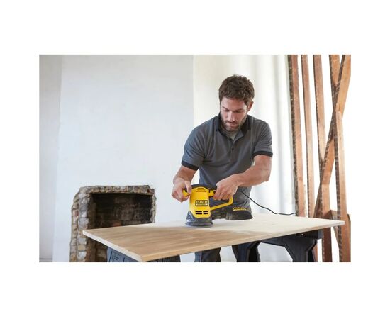 Шлифовальная машина Stanley FatMax, 480W, 4000-12000 об/мин, диск 125 мм, 3,9 кг, кейс (FME440K), изображение 5 Шлифовальная машина Stanley FatMax, 480W, 4000-12000 об/мин, диск 125 мм, 3,9 кг, кейс (FME440K), изображение 5
