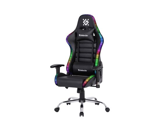 Кресло игровое Defender Ultimate RGB Black (64355)