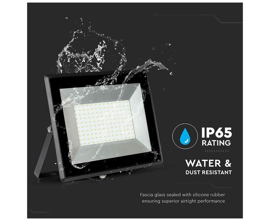Прожектор V-TAC LED 100W, SKU-5966, E-series, 230V, 6500К (3800157625593), изображение 9 Прожектор V-TAC LED 100W, SKU-5966, E-series, 230V, 6500К (3800157625593), изображение 9