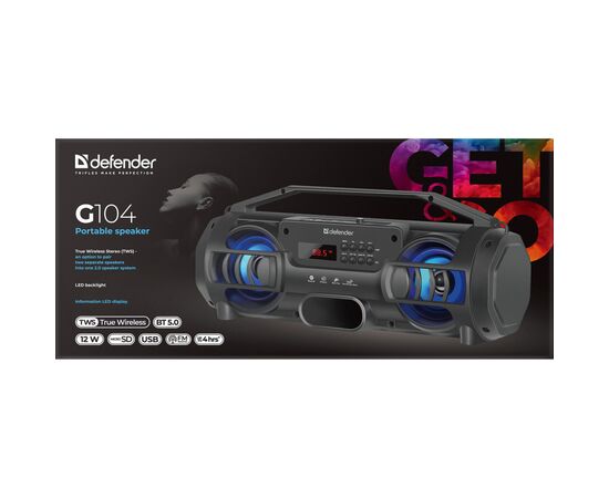 Акустическая система Defender G104 12W Black (65104), изображение 5 Акустическая система Defender G104 12W Black (65104), изображение 5