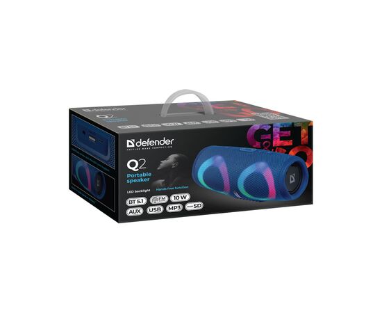 Акустическая система Defender Q2 10W Blue (65302), изображение 7