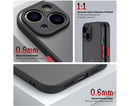 Чохол до мобільного телефона Armorstandart Frosted Matte Xiaomi Redmi 12 4G Black (ARM68550), зображення 3 Чохол до мобільного телефона Armorstandart Frosted Matte Xiaomi Redmi 12 4G Black (ARM68550), зображення 3