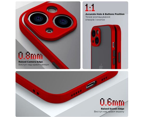 Чохол до мобільного телефона Armorstandart Frosted Matte Xiaomi Redmi 12 4G Red (ARM68553), зображення 3 Чохол до мобільного телефона Armorstandart Frosted Matte Xiaomi Redmi 12 4G Red (ARM68553), зображення 3