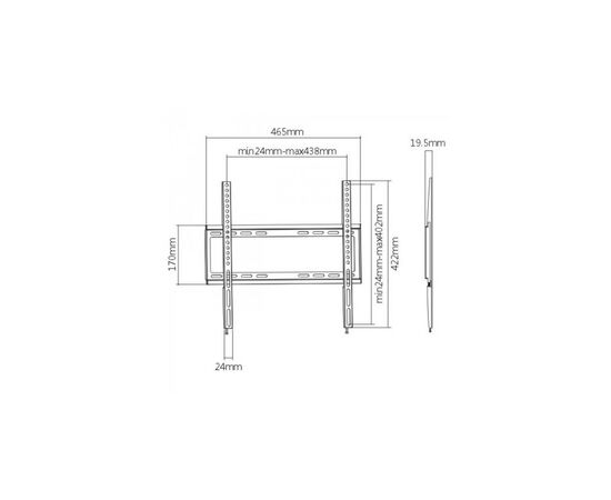 Кронштейн Brateck KL22-44F, изображение 2 Кронштейн Brateck KL22-44F, изображение 2