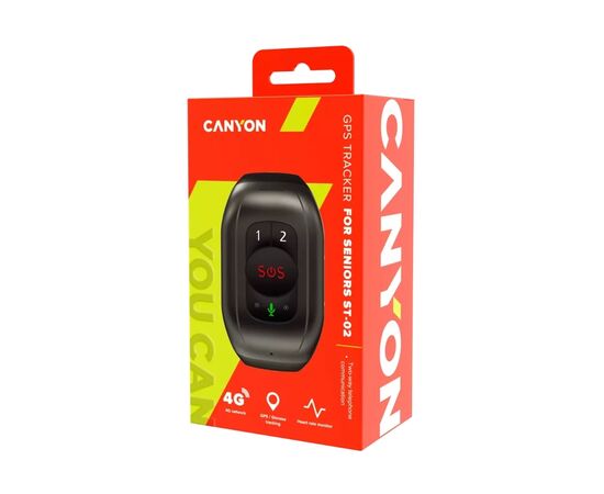 Фитнес браслет Canyon CNE-ST02BB для людей похилого віку з функцією SOS (CNE-ST02BB), изображение 5 Фитнес браслет Canyon CNE-ST02BB для людей похилого віку з функцією SOS (CNE-ST02BB), изображение 5