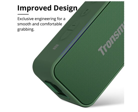 Акустическая система Tronsmart Element T2 Plus Green (370729), изображение 3 Акустическая система Tronsmart Element T2 Plus Green (370729), изображение 3