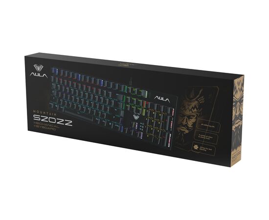 Клавиатура Aula S2022 Keycap KRGD Blue USB UA Black (6948391240527), изображение 7 Клавиатура Aula S2022 Keycap KRGD Blue USB UA Black (6948391240527), изображение 7