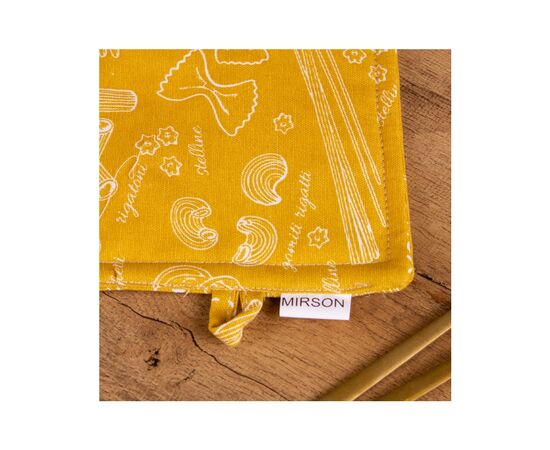 Кухонна прихватка MirSon рогожа/напівпанама №201 - Yellow paste (2200006753810), зображення 3