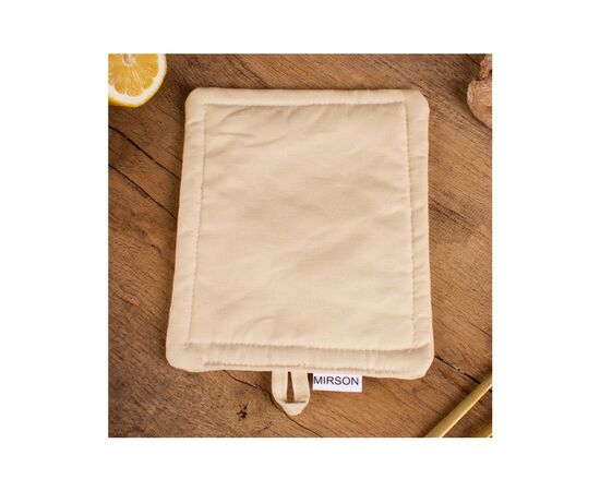 Кухонна прихватка MirSon рогожа/напівпанама №204 - Creamy (2200006753933), зображення 2 Кухонна прихватка MirSon рогожа/напівпанама №204 - Creamy (2200006753933), зображення 2