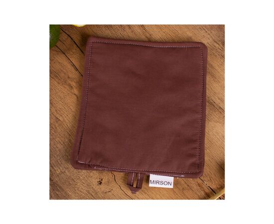 Кухонна прихватка MirSon рогожа/напівпанама №205 - Chocolate (2200006753971), зображення 2 Кухонна прихватка MirSon рогожа/напівпанама №205 - Chocolate (2200006753971), зображення 2