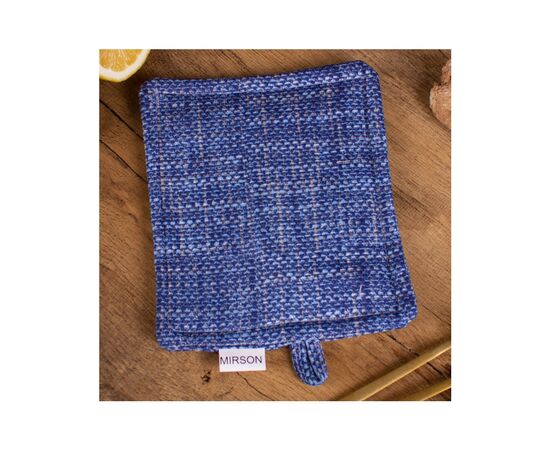 Кухонна прихватка MirSon рогожа/напівпанама №209 - Blue binding (2200006754138), зображення 2 Кухонна прихватка MirSon рогожа/напівпанама №209 - Blue binding (2200006754138), зображення 2