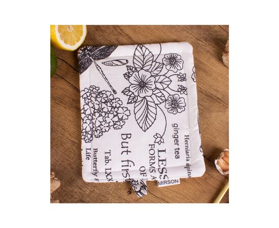 Кухонная прихватка MirSon рогожа/полупанама №210 - White birds (2200006754176), изображение 2 Кухонная прихватка MirSon рогожа/полупанама №210 - White birds (2200006754176), изображение 2