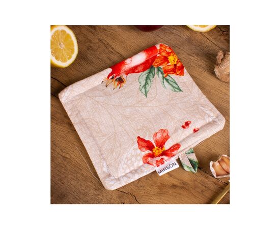 Кухонна прихватка MirSon рогожа/напівпанама №215 - Garnet (2200006754374), зображення 2 Кухонна прихватка MirSon рогожа/напівпанама №215 - Garnet (2200006754374), зображення 2