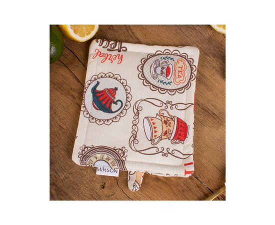 Кухонна прихватка MirSon рогожа/напівпанама №218 - Cream services (2200006754497), зображення 3 Кухонна прихватка MirSon рогожа/напівпанама №218 - Cream services (2200006754497), зображення 3