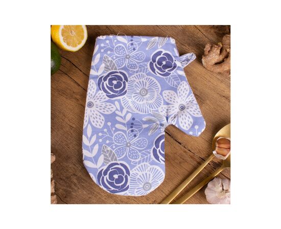 Кухонна прихватка MirSon рогожа/напівпанама №203 - Blue flowers (2200006753902), зображення 2 Кухонна прихватка MirSon рогожа/напівпанама №203 - Blue flowers (2200006753902), зображення 2