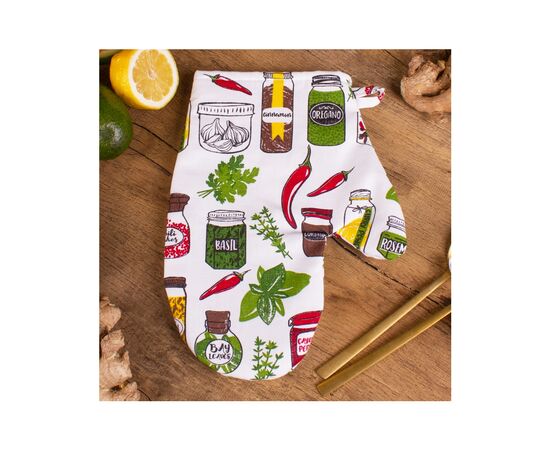 Кухонна прихватка MirSon рогожа/напівпанама №212 - Spices (2200006754268), зображення 2