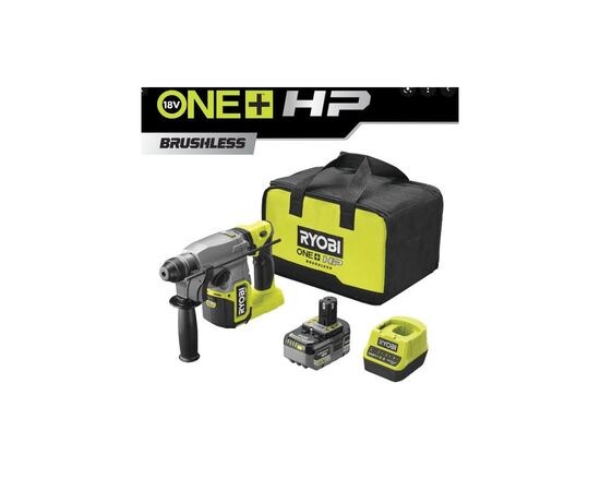 Перфоратор Ryobi RSDS18X-1C40S, SDS+, 18В ONE+ НР, 4Ah, 4 Дж, 4 реж. (5133005383), изображение 2