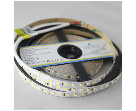 Светодиодная лента LED-STIL 6000K 6 Вт/м 2835 120 діодів IP33 12 Вольт 950 lm холодне світло (DFP2835-120A6-IP33-12V), изображение 3 Светодиодная лента LED-STIL 6000K 6 Вт/м 2835 120 діодів IP33 12 Вольт 950 lm холодне світло (DFP2835-120A6-IP33-12V), изображение 3