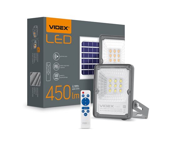 Прожектор Videx LED прожектор автономный 10W 5000K Сенсорный (VL-FSO-205-S), изображение 4 Прожектор Videx LED прожектор автономный 10W 5000K Сенсорный (VL-FSO-205-S), изображение 4