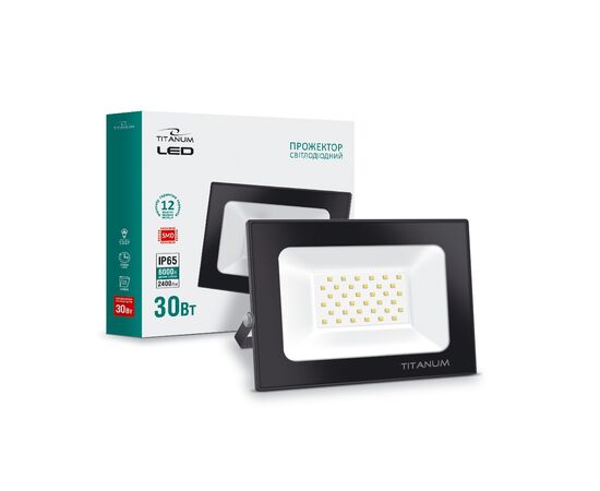 Прожектор TITANUM LED 30W 6000K TLF306 220V (TLF306), изображение 2 Прожектор TITANUM LED 30W 6000K TLF306 220V (TLF306), изображение 2