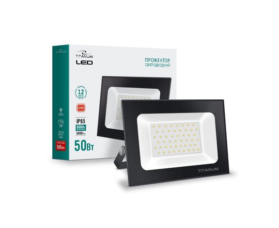 Прожектор TITANUM LED50W 6000K TLF506 220V (TLF506), изображение 2