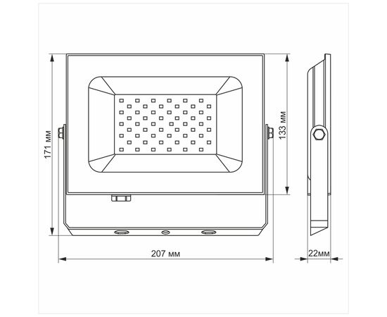 Прожектор TITANUM LED50W 6000K TLF506 220V (TLF506), изображение 3