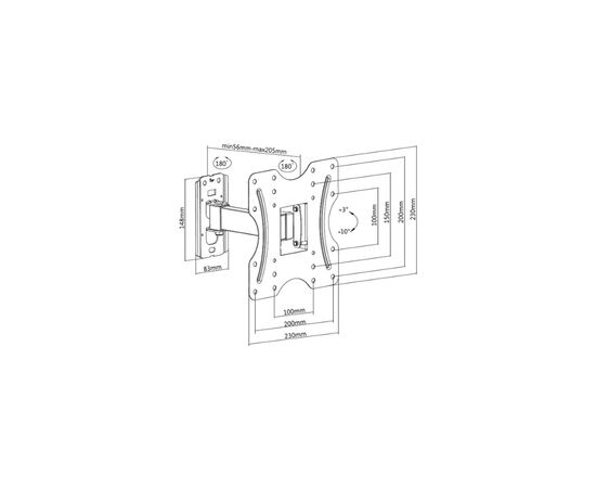 Кронштейн ITech LCD522B, изображение 6 Кронштейн ITech LCD522B, изображение 6