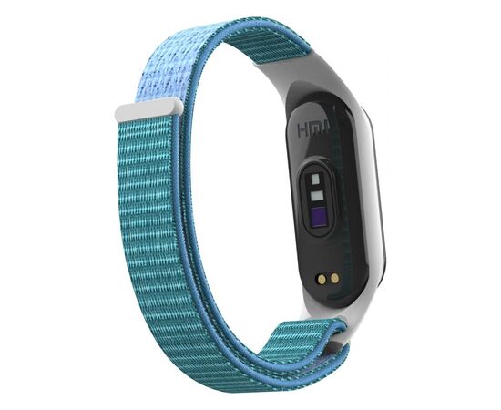 Ремешок для фитнес браслета Armorstandart нейлоновый для Xiaomi Mi Band 7/6/5/4 Light Blue (ARM69066), изображение 2 Ремешок для фитнес браслета Armorstandart нейлоновый для Xiaomi Mi Band 7/6/5/4 Light Blue (ARM69066), изображение 2