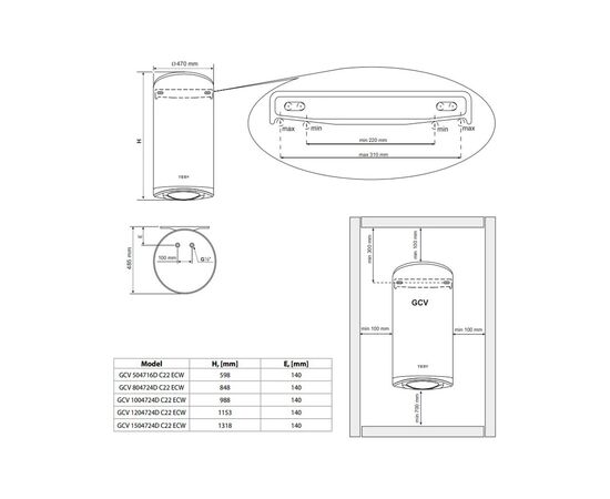 Бойлер Tesy 305086, изображение 4 Бойлер Tesy 305086, изображение 4