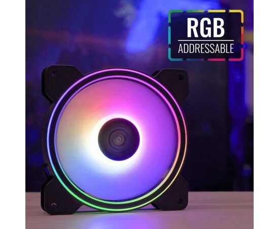 Кулер для корпуса AeroCool Saturn 12F ARGB, изображение 4 Кулер для корпуса AeroCool Saturn 12F ARGB, изображение 4