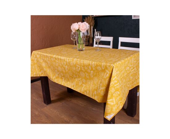 Скатерть MirSon Рогожа №201 Yellow Paste 100x130 см (2200006723172)
