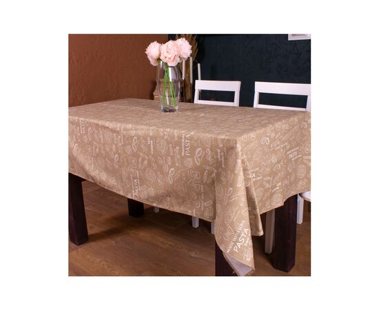 Скатертина MirSon Рогожа №202 Brown Paste 130x260 см (2200006737773)