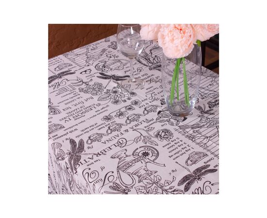 Скатерть MirSon Рогожа №210 White Birds 130x260 см (2200006738176), изображение 2 Скатерть MirSon Рогожа №210 White Birds 130x260 см (2200006738176), изображение 2