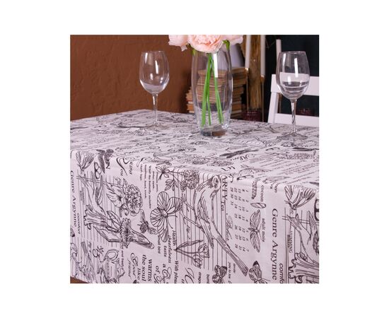 Скатерть MirSon Рогожа №210 White Birds 130x130 см (2200006738190), изображение 3 Скатерть MirSon Рогожа №210 White Birds 130x130 см (2200006738190), изображение 3