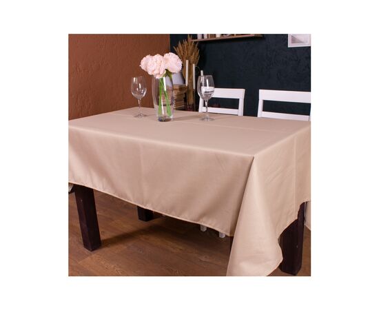 Скатерть MirSon Хлопок №002 Beige Strong 130x130 см (2200006737643)