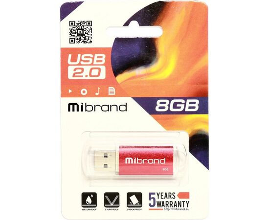 USB флеш накопитель Mibrand 8GB Cougar Red USB 2.0 (MI2.0/CU8P1R), изображение 2 USB флеш накопитель Mibrand 8GB Cougar Red USB 2.0 (MI2.0/CU8P1R), изображение 2