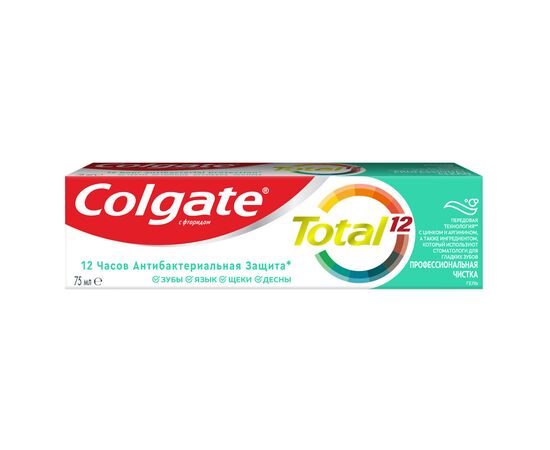 Зубная паста Colgate Total 12 Gel Профессиональная чистка 75 мл (6920354816888)