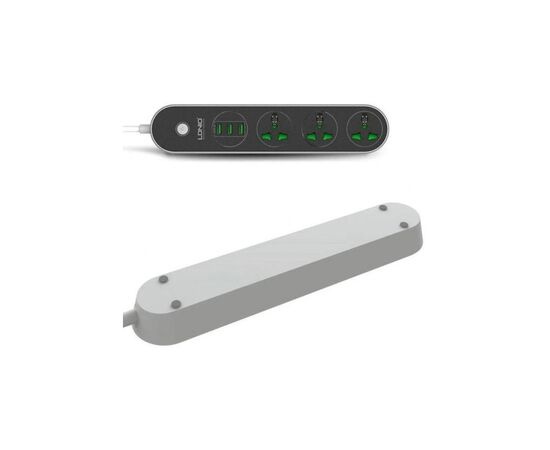 Сетевой фильтр питания LDNIO SC3301, 3 роз+3USB (SC3301), изображение 4 Сетевой фильтр питания LDNIO SC3301, 3 роз+3USB (SC3301), изображение 4