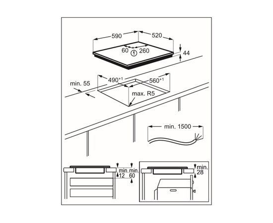 Варочная поверхность AEG IAR64413FB, изображение 7