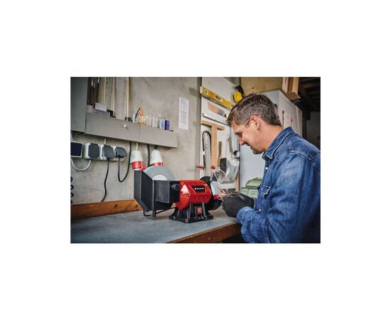 Точильный станок Einhell TC-WD 200/150, 250 Вт, диски 200/150 мм, 134/2980 (4417242), изображение 8 Точильный станок Einhell TC-WD 200/150, 250 Вт, диски 200/150 мм, 134/2980 (4417242), изображение 8