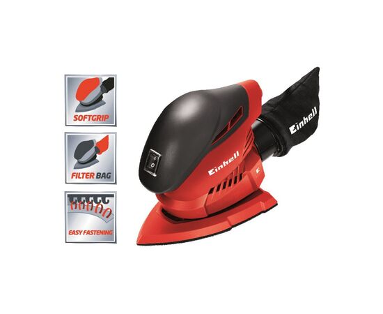 Шлифовальная машина Einhell TH-OS 1016, 150х150х100 мм, 100 Вт, 24000 об/мин, 1 кг (4460610), изображение 3 Шлифовальная машина Einhell TH-OS 1016, 150х150х100 мм, 100 Вт, 24000 об/мин, 1 кг (4460610), изображение 3