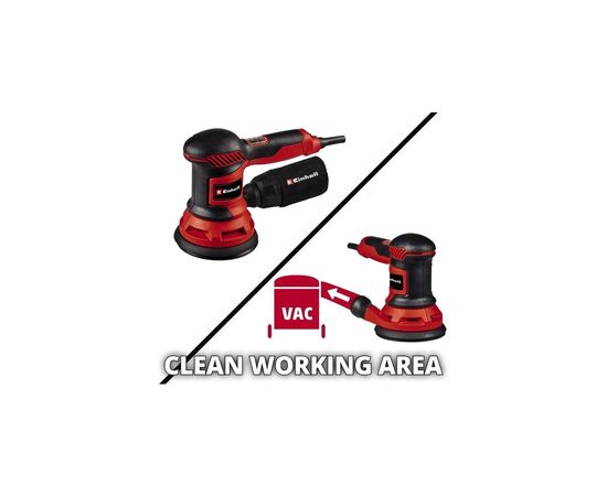 Шлифовальная машина Einhell TC-RS 425 E, 125 мм, 425Вт, 12000-26000 кол/мин, 1.7 кг (4462005), изображение 5 Шлифовальная машина Einhell TC-RS 425 E, 125 мм, 425Вт, 12000-26000 кол/мин, 1.7 кг (4462005), изображение 5