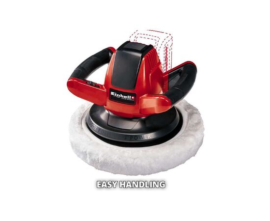 Шлифовальная машина Einhell полировальная CE-CB 18/254 Li - Solo, PXC, d254 мм, 18В (без АКБ и ЗУ) (2093301), изображение 2 Шлифовальная машина Einhell полировальная CE-CB 18/254 Li - Solo, PXC, d254 мм, 18В (без АКБ и ЗУ) (2093301), изображение 2