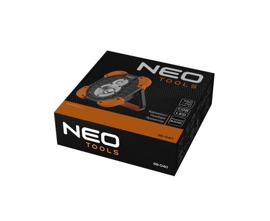 Прожектор Neo Tools аккумулятор, 2600мАч, 3.7 Li-ion, 10 Вт + 3 Вт, 750+ 250 люм (99-040), изображение 4 Прожектор Neo Tools аккумулятор, 2600мАч, 3.7 Li-ion, 10 Вт + 3 Вт, 750+ 250 люм (99-040), изображение 4